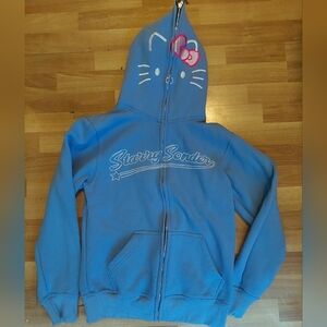 STARRY SONDER HELLO KITTY Zip Up Hoodie 100% Cotton